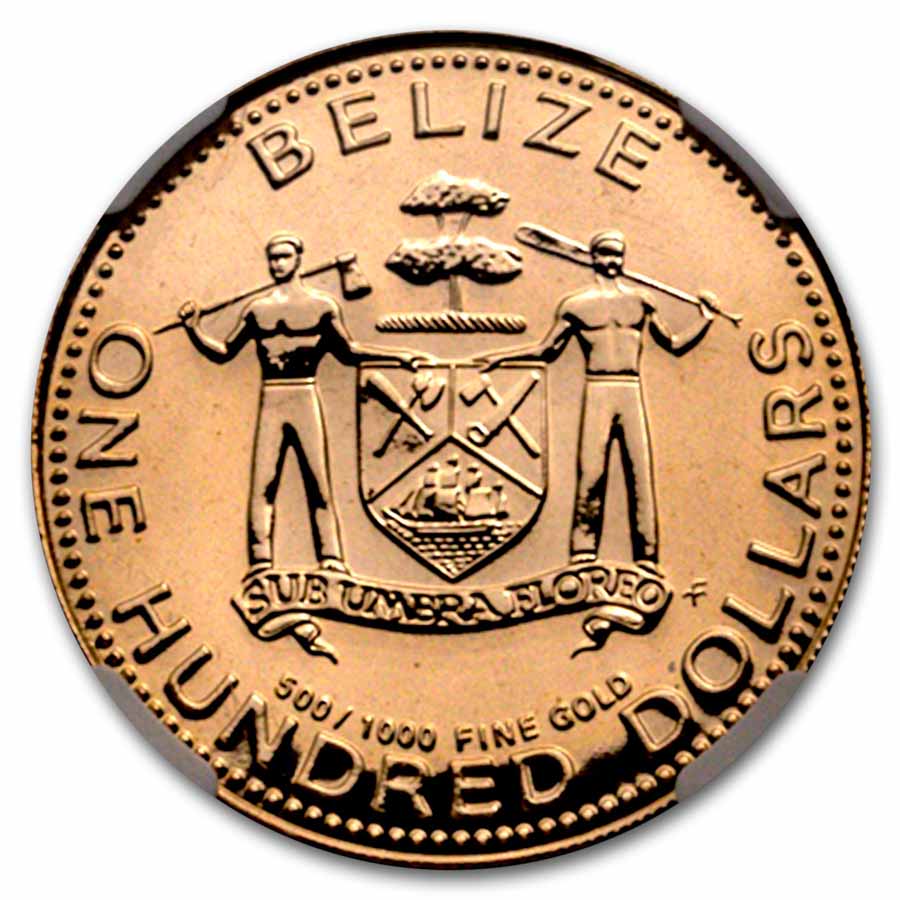 1980-FM Belize Gold 100 Dollar Reef Fish MS-69 NGC | eBay